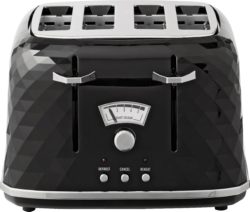 De'Longhi - Brillante 4 Slice Toaster - Black